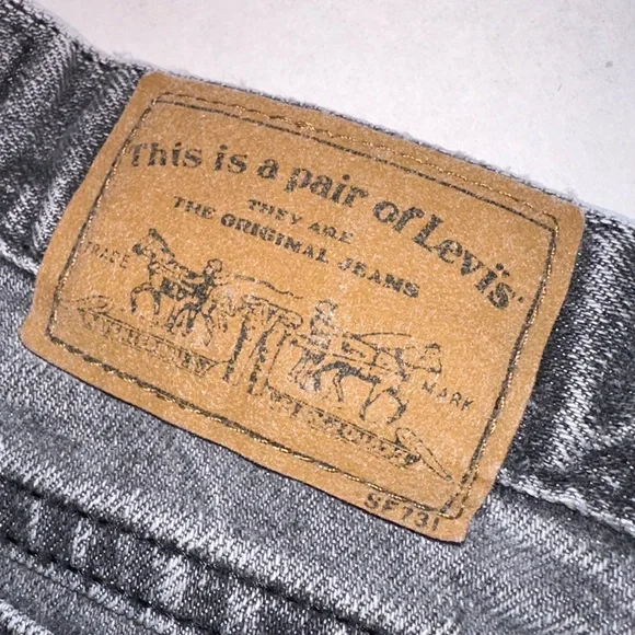 VTG Levi’s 573 Jeans 900 Series Sz14 Silver Tab High Rise Grey Mom Jeans 80s 90s - Picture 8 of 16